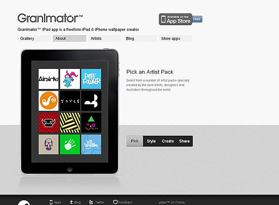 40 Beautiful and Creative iPad Application Websites 6 40 Beautiful and Creative iPad Application Websites 6
