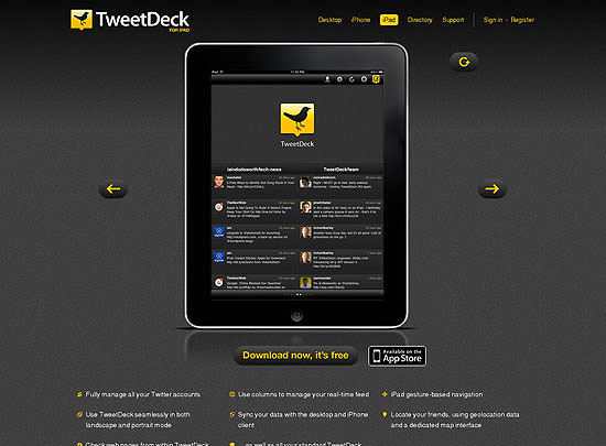 40 Beautiful and Creative iPad Application Websites 10 40 Beautiful and Creative iPad Application Websites 10