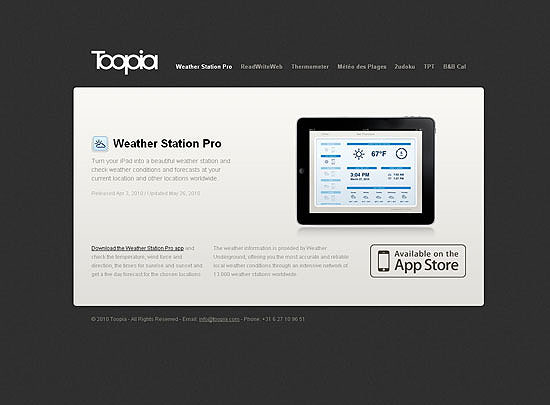 40 Beautiful and Creative iPad Application Websites 16 40 Beautiful and Creative iPad Application Websites 16