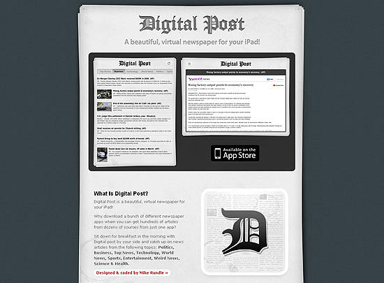 40 Beautiful and Creative iPad Application Websites 5 40 Beautiful and Creative iPad Application Websites 5