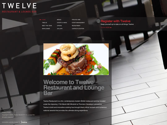 Showcase of Beautiful Restaurant Websites 17 Showcase of Beautiful Restaurant Websites 17