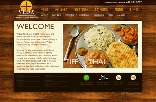 Showcase of Beautiful Restaurant Websites 18 Showcase of Beautiful Restaurant Websites 18