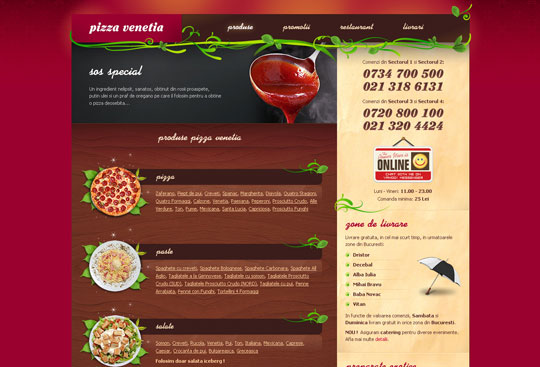 Showcase of Beautiful Restaurant Websites 28 Showcase of Beautiful Restaurant Websites 28