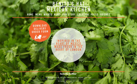Showcase of Beautiful Restaurant Websites 31 Showcase of Beautiful Restaurant Websites 31