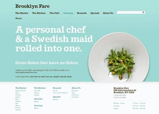 Showcase of Beautiful Restaurant Websites 4 Showcase of Beautiful Restaurant Websites 4