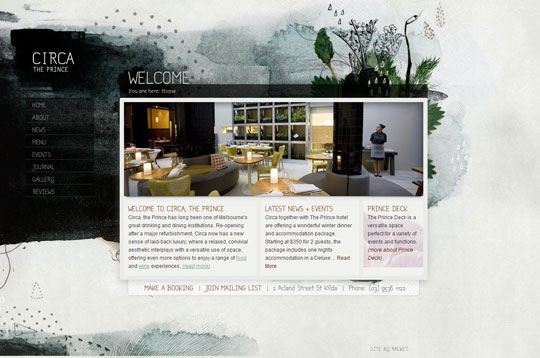 Showcase of Beautiful Restaurant Websites 44 Showcase of Beautiful Restaurant Websites 44