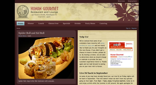 Showcase of Beautiful Restaurant Websites 6 Showcase of Beautiful Restaurant Websites 6