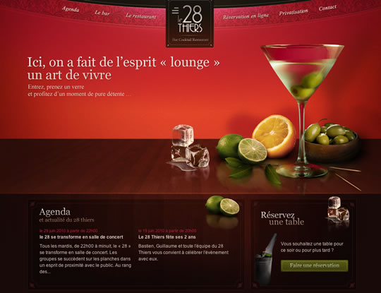 Showcase of Beautiful Restaurant Websites 7 Showcase of Beautiful Restaurant Websites 7