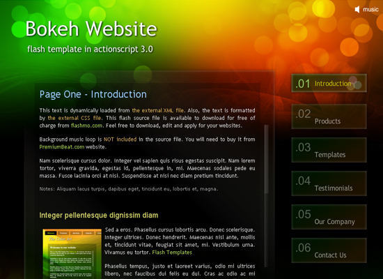 20 Free Flash Templates With Source File 14 20 Free Flash Templates With Source File 14