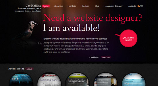 20 Creative Design of Freelance Portfolio 18 20 Creative Design of Freelance Portfolio 18