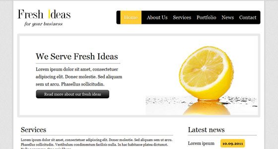 10 Amazing Free HTML5 and CSS3 Template 1 10 Amazing Free HTML5 and CSS3 Template 1