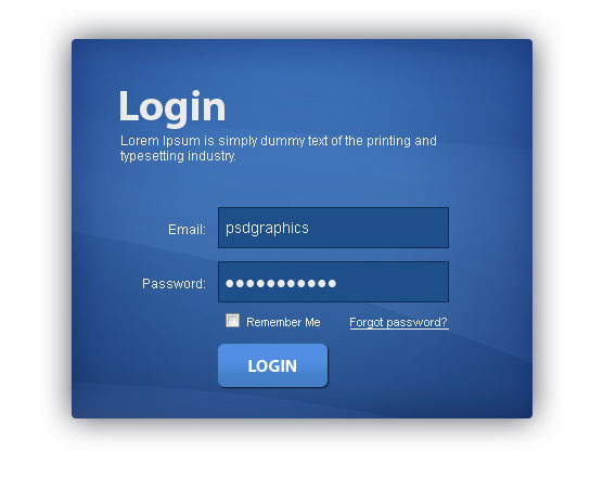 15 Creative Free Login Form with PSD 9