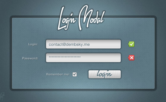 15 Creative Free Login Form with PSD 3