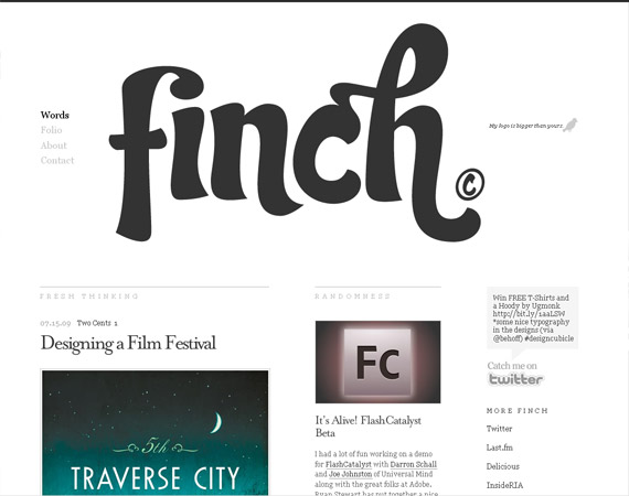 20 Excellent Examples of using Typography in Web Design 3 20 Excellent Examples of using Typography in Web Design 3
