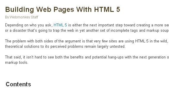 20 Useful HTML5 Tutorials, Techniques and Examples for Web Developers