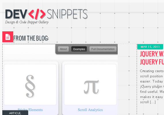 20 Excellent Code Snippet Resources 4
