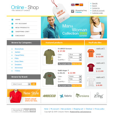 free e-shop template Big store an e-commerce online shopping bootstrap responsive web.