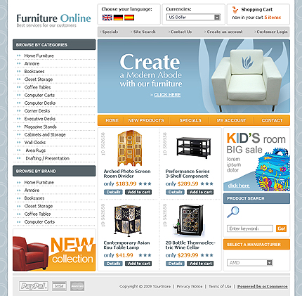 oscommerce templates 2.3.1