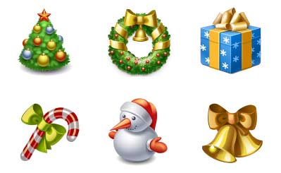 10 Beautiful Set of Christmas Icons for Web Designers 6 10 Beautiful Set of Christmas Icons for Web Designers 6