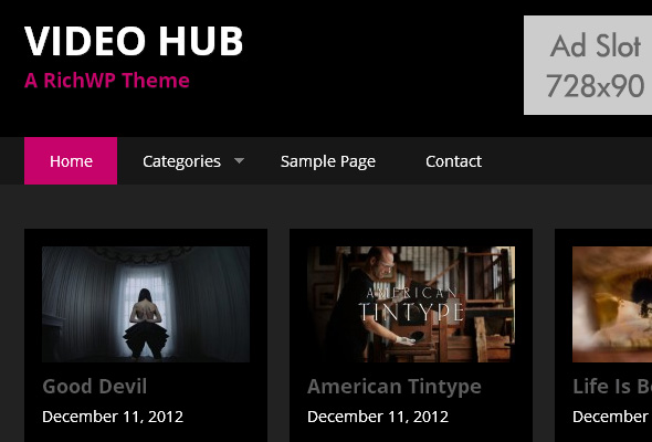 Top Downloading WordPress Video Sharing Themes -2013