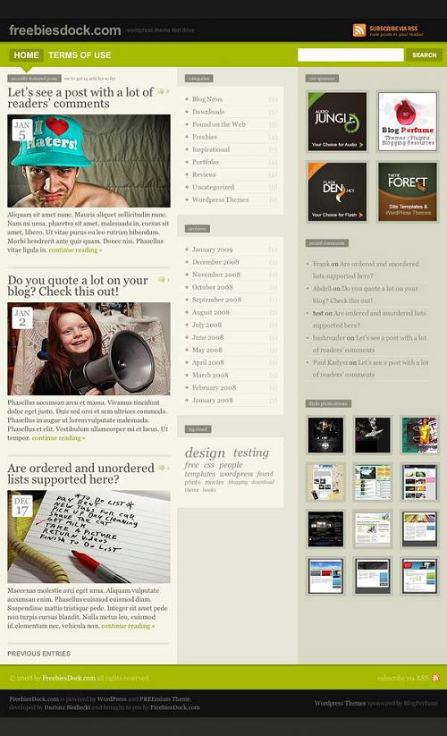 25 Free High Quality WordPress Themes 10 25 Free High Quality WordPress Themes 10
