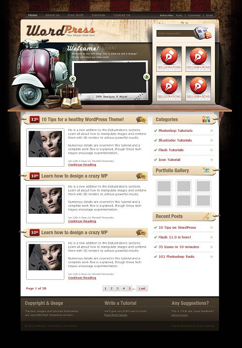 25 Free High Quality WordPress Themes 7 25 Free High Quality WordPress Themes 7