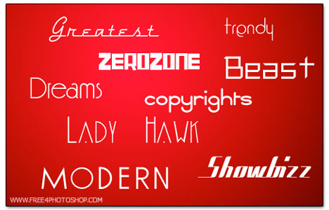 Useful Free Fonts for Photoshop Users 4 Useful Free Fonts for Photoshop Users 4