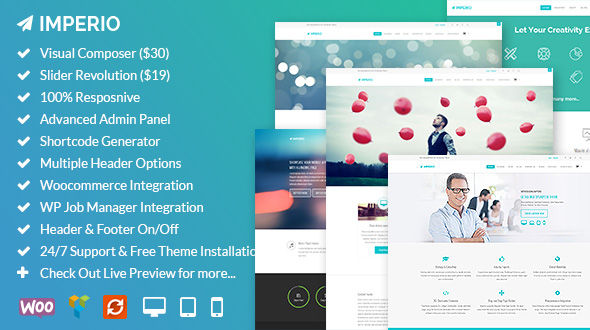 18 Creative Responsive WordPress Theme