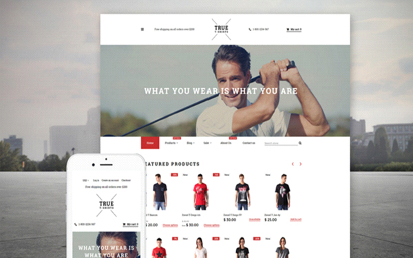 True T-Shirts Shopify Theme