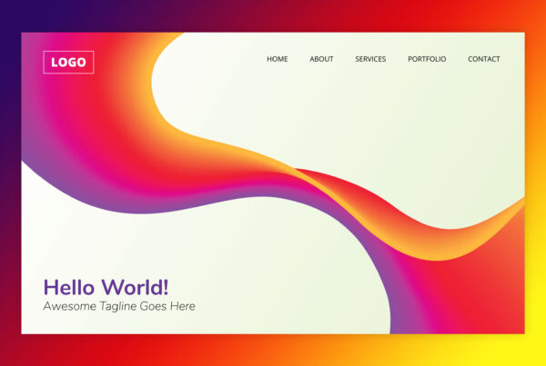 Modern Colorful Wave Flow background vector